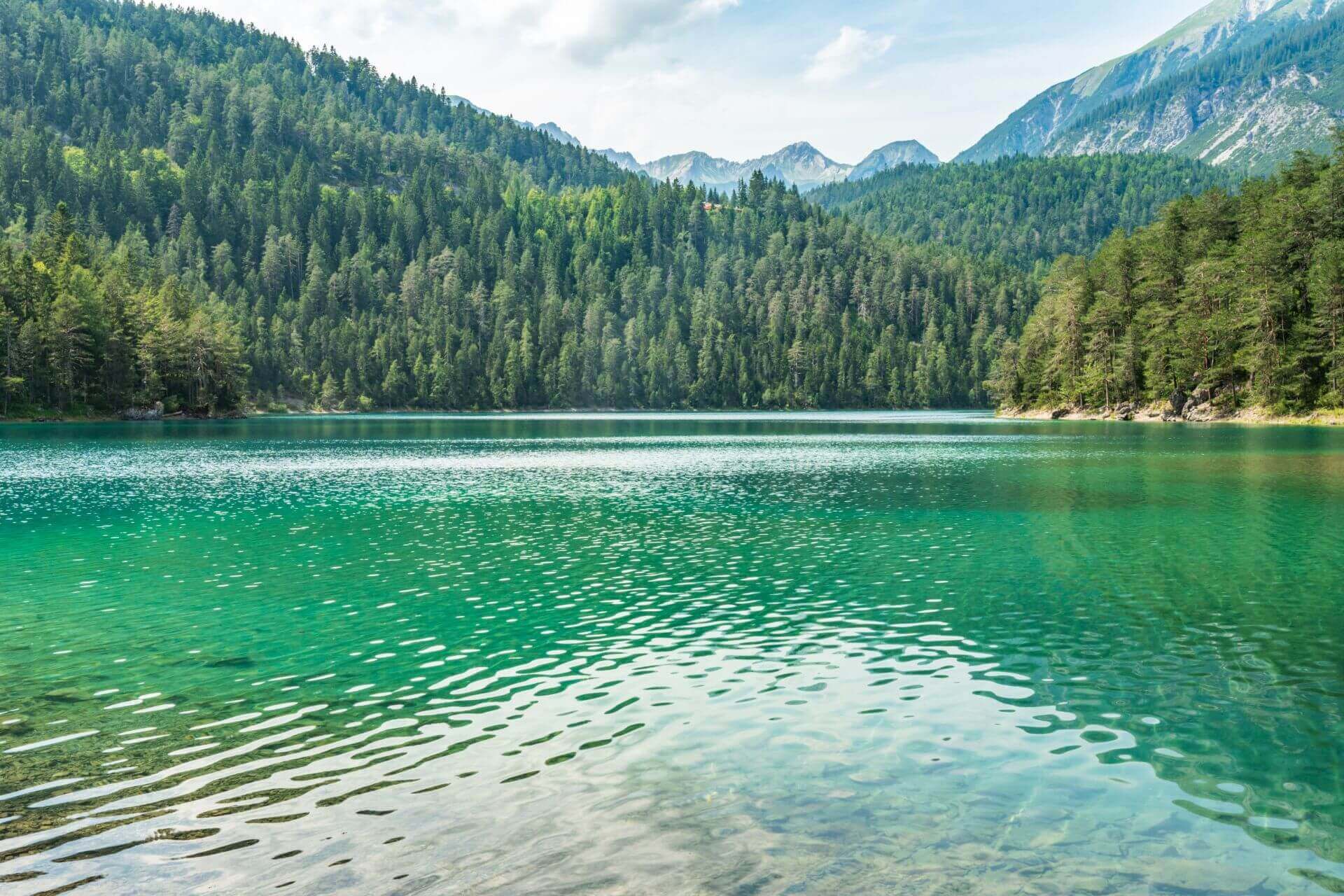 Blindsee: Baden an der Felswand