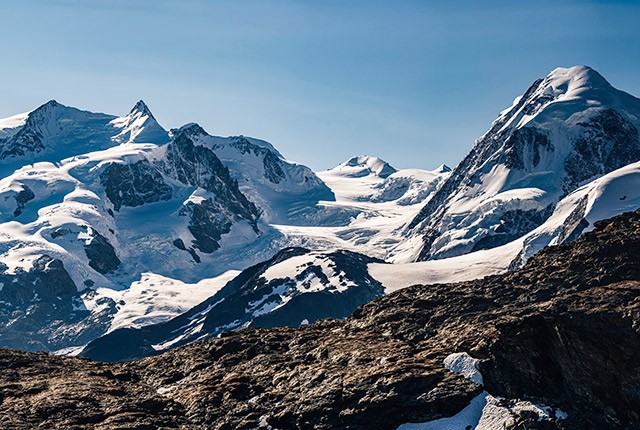 Berühmte Berge in den Alpen