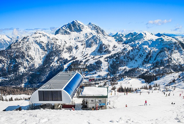 Austria: Nassfeld ski resort.