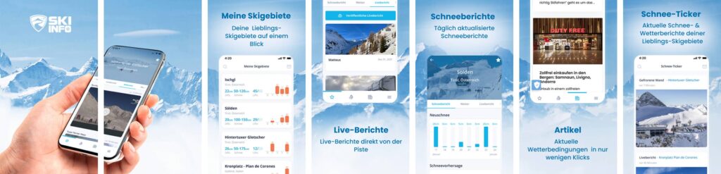 Skiinfo Ski & Schneehöhen App